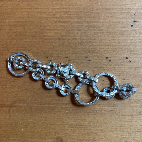 Sterling Silver and CZ Bracelet - Picture 5 of 6